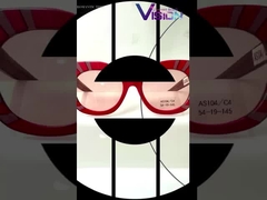 এএস১০৪ বর্গাকার চোখের আকৃতির অ্যাসিটেট ফ্রেম সানগ্লাস মহিলাদের জন্য ১০০% ইউভি সুরক্ষা