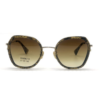 ভালো দাম BS002M পলিগোনাল চোখের আকৃতির অ্যাসিটেট মেটাল চশমা অনলাইন