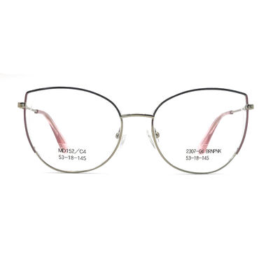 ভালো দাম MD152 নারীর পছন্দের জন্য স্টেইনলেস স্টীল ধাতব অপটিক্যাল ফ্রেম অনলাইন